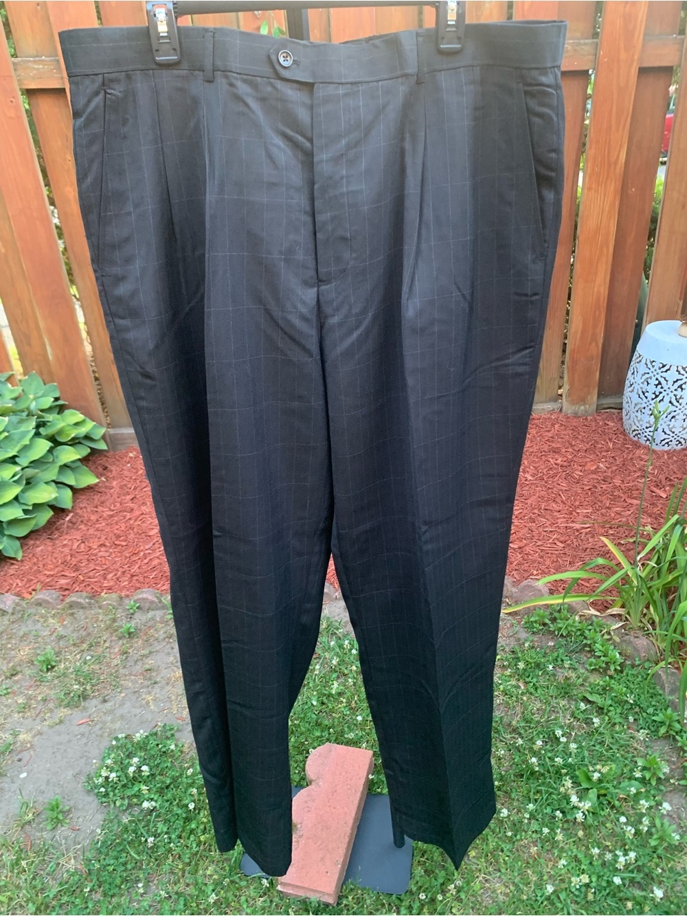 Classic Black Men's Dress Pants - Tailored Fit